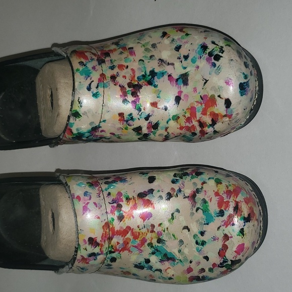 Dansko Watercolor Print Clogs sz 39 - Picture 6 of 15